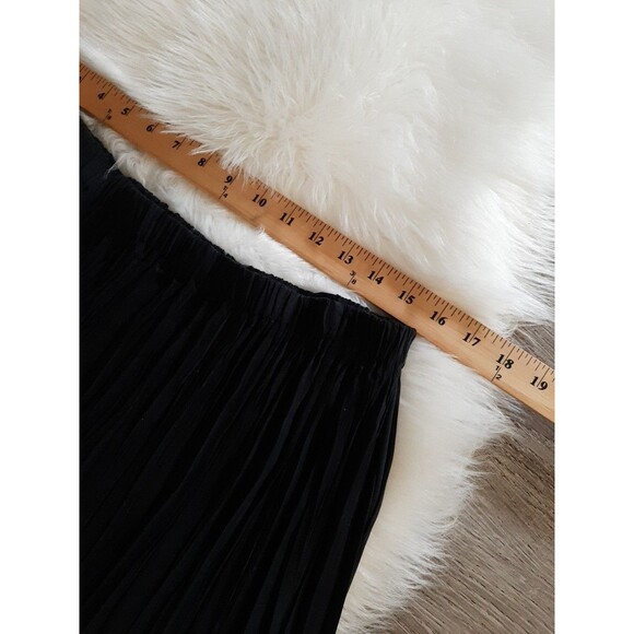 VTG KW Private Collection Women's XL Accordion Pleated Black Skirt - Picture 5 of 7
